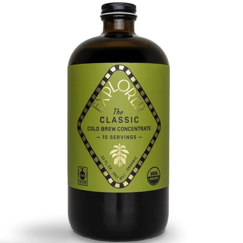 Explorer Cold Brew Concentrate The Classic Regular Caffeine - 32 fl oz | Pantryway