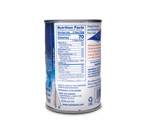 Solo Raspberry Filling For Cake and Pastry - 12 oz