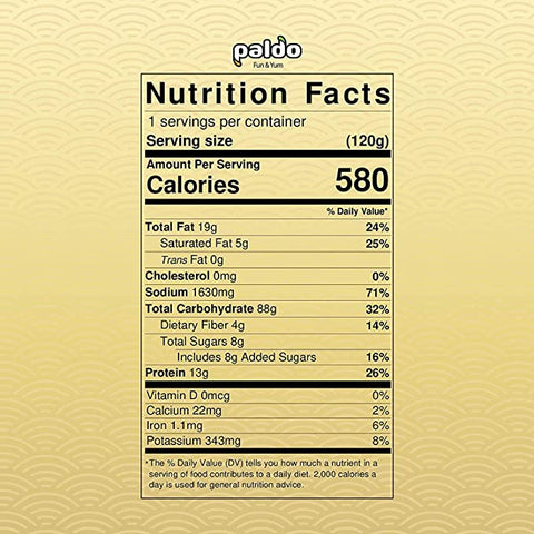 Paldo Jjajang men Chajang Noodles - 4 pk