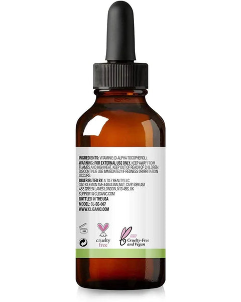 Cliganic Vitamin E Oil 100% Pure - 2 fl oz