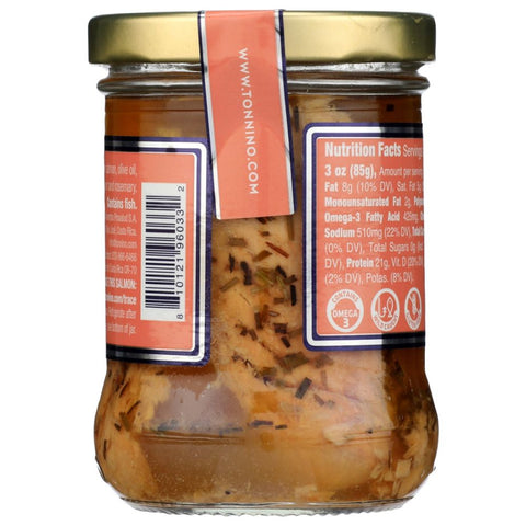 Tonnino Silver Salmon Fillets with Rosemary in Olive Oil - 6.03 oz