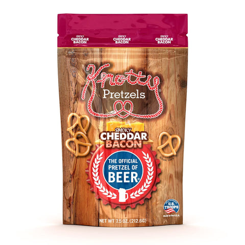 Knotty Pretzels Smoky Cheddar Bacon Pretzels - 8 oz