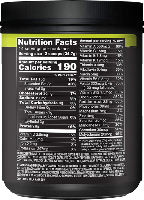 Nature Fuel Keto Meal Replacement Creamy Vanilla Milkshake - 17.1 oz.