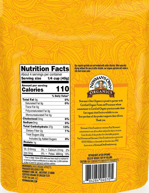 Newman's Own Organics Dried Apricots - 6 oz