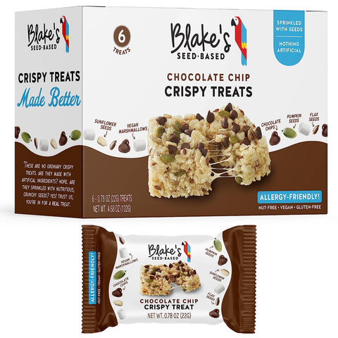 Blake’s Seed Based Crispy Treats Chocolate Chip - 6Pk/4.68 oz| blake's seed based crispy treats | blake's seed based | blakes seed based | blake's crispy treats | blake's rice crispy treats | blake's rice crispy treat | blake's rice crispy | blake's seed based rice crispy | blake's seed based rice crispy treats | blakes crispy treats | blake's seed based snack bar where to buy | Pantryway