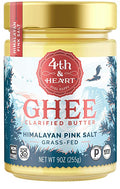 4th & Heart Grass Fed Ghee Butter Himalayan Pink Salt - 9 oz | 4th and heart ghee | 4th & heart ghee | fourth and heart ghee | 4th & heart | 4th & heart original grass fed ghee | 4th and heart ghee butter | ghee himalayan pink salt | grass fed himalayan salted ghee | fourth & heart ghee |
