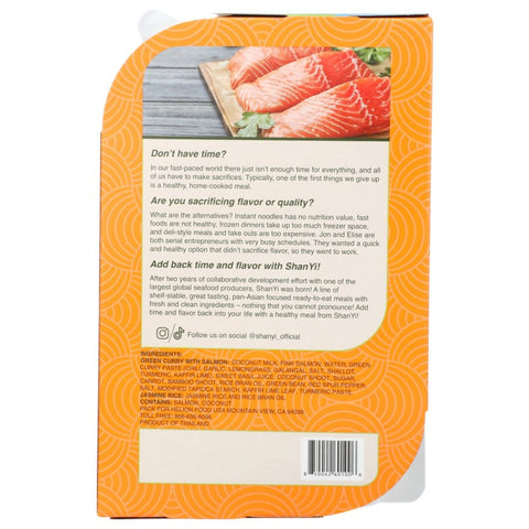 Shanyi Thai Green Curry with Salmon and Rice - 8.8 oz