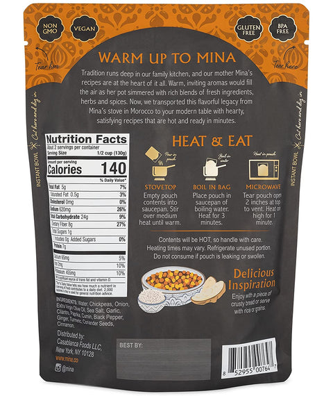 Mina Hummus Moroccan Chickpea Stew - 10 oz