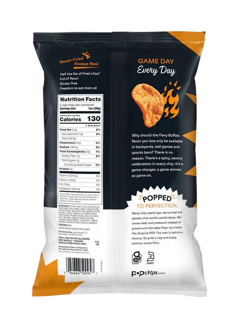 Popchips Fiery Buffalo Original Chips - 5 oz