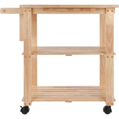Wood Kitchen Island Cart Rolling