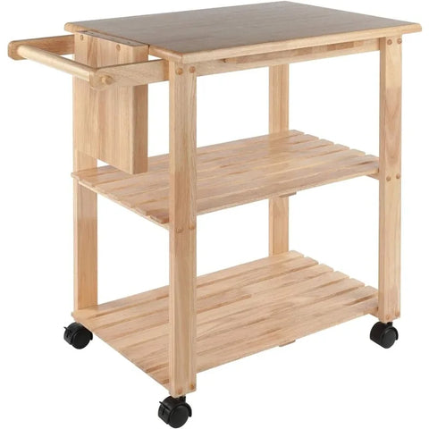 Wood Kitchen Island Cart Rolling