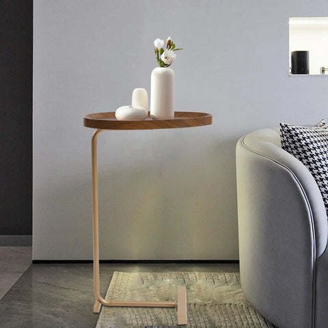Minimalistic Nordic Style C Shaped Side Table