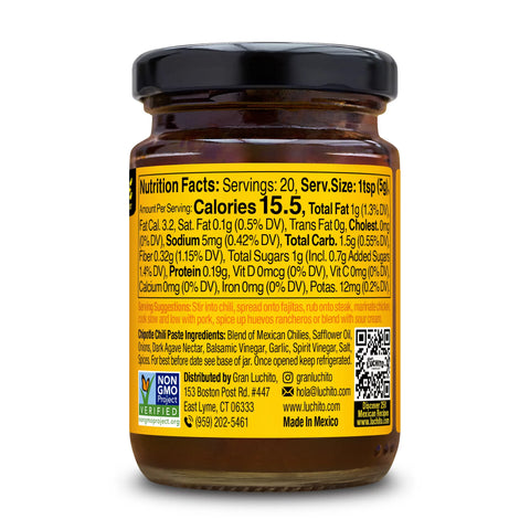 Gran Luchito Chipotle Paste Mexican Knockout Flavor - 3.5 oz