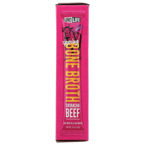 Lonolife Bone Broth Sriracha Beef - 4 pk