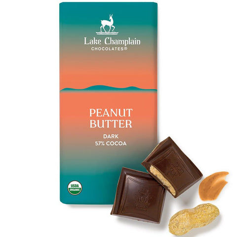 Lake Champion Chocolates Peanut Butter Dark Chocolate Bar - 3.25 oz | Pantryway
