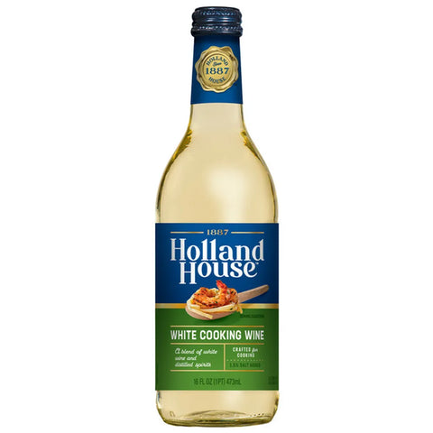 Holland House White Cooking Wine - 16 oz | Holland Cooking Wine | holland white cooking wine | holland house cooking wines | Pantryway