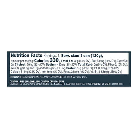 Patagonia Provisions Sardines in Olive Oil - 4.2 oz