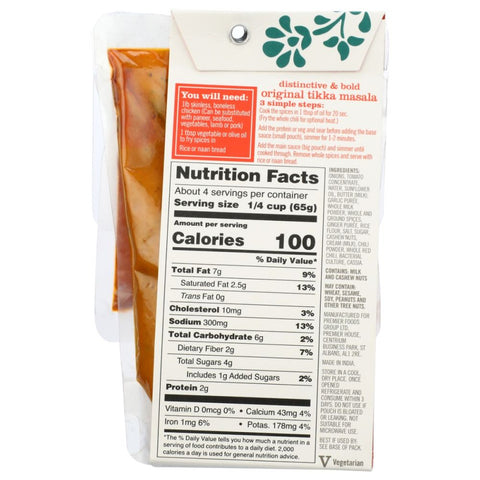 The Spice Tailor Original Tikka Masala Sauce Kit - 10.6 oz