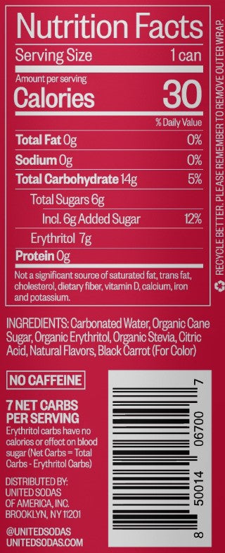 United Sodas Of America Cherry Pop - 12 fl oz