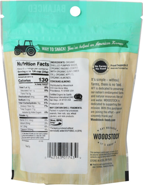 Woodstock Organic Hikers Harvest Mix - 6 oz