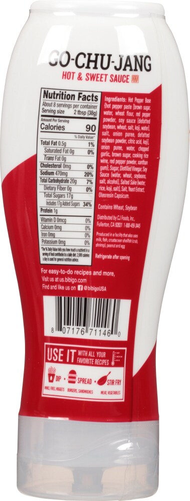 Bibigo Korean Style Gochujang Hot & Sweet Sauce - 11.5 oz