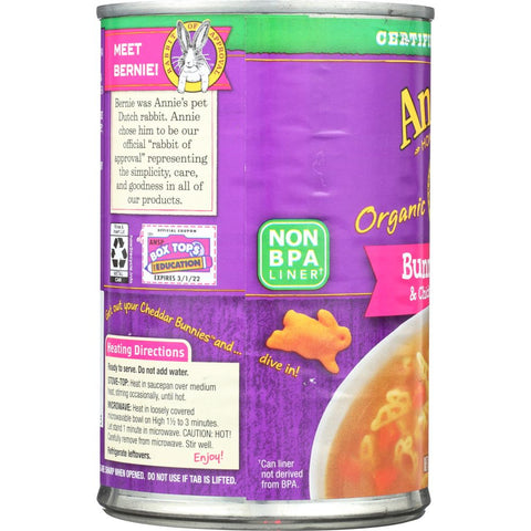Annie's Homegrown Organic Bunny Pasta & Chicken Broth Soup - 14 oz