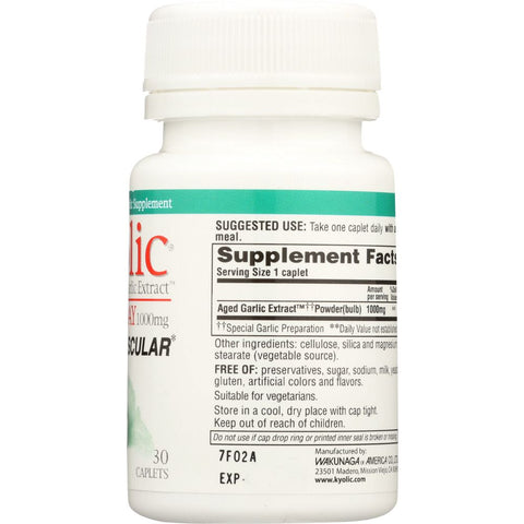 Kyolic Aged Garlic Extract 1000 mg - 30 ct