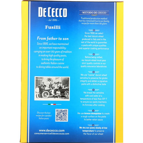 De Cecco Fusilli no. 34 Pasta - 16 oz