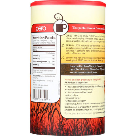 Pero Coffee Alternative Instant Natural Beverage Caffeine Free Original - 7 oz