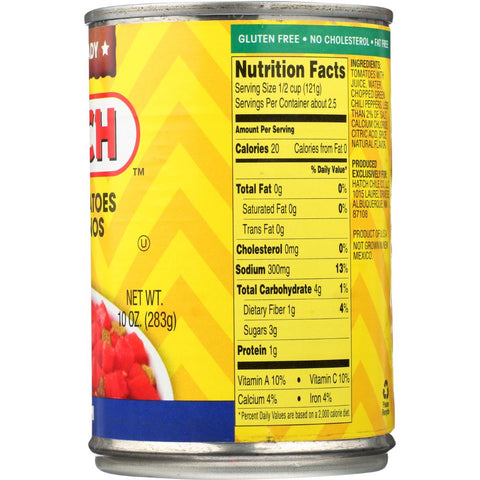 Hatch Queso Ready Diced Tomatoes & Jalapenos Medium - 10 oz