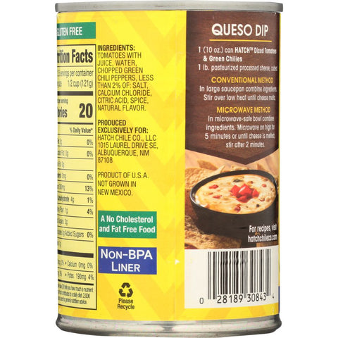 Hatch Diced Tomatoes & Green Chilies Original Medium - 10 oz