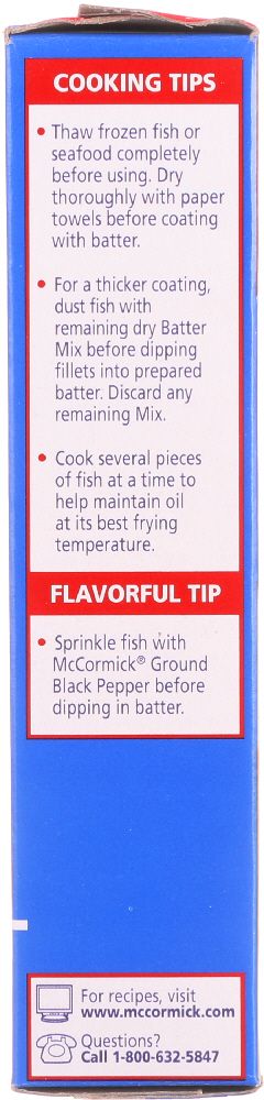 McCormick Golden Dipt Fish'n Chip Seafood Batter Mix - 10 oz