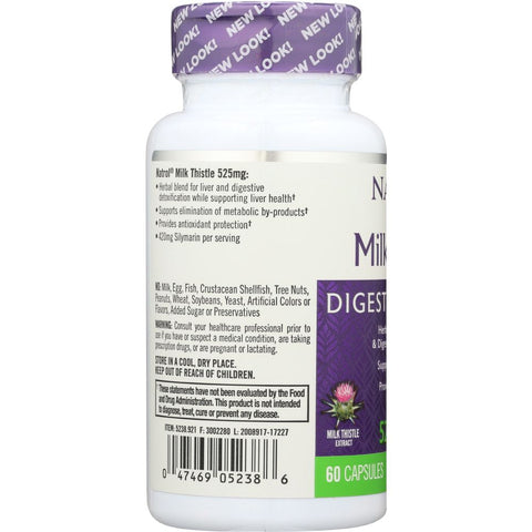 Natrol Milk Thistle 525 mg - 60 ct