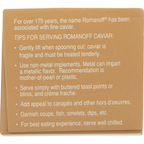 Romanoff Caviar Vodka Lumpfish - 2 oz