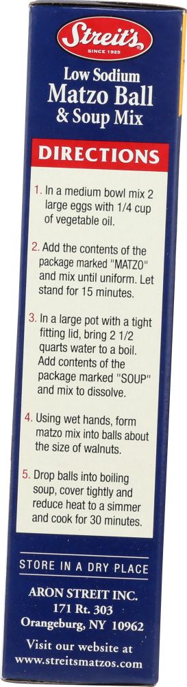 Streit's Low Sodium Matzo Ball Soup Soup Mix - 4.5 oz