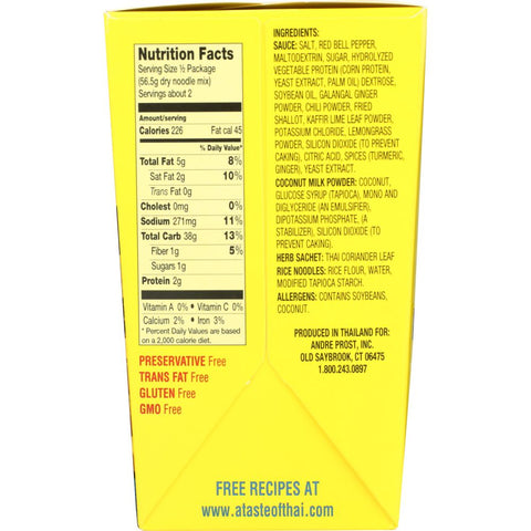 A Taste of Thai Coconut Ginger Noodles - 4 oz