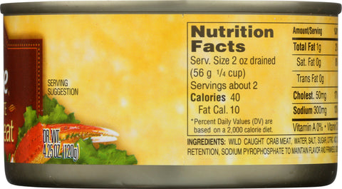 Reese All White Crab Meat - 6 oz.