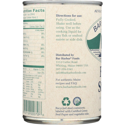 Bar Harbor Fish Stock - 15 oz