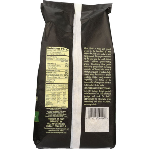 Alessi Organic Mezzi Paccheri Premium Italian Pasta - 16 oz