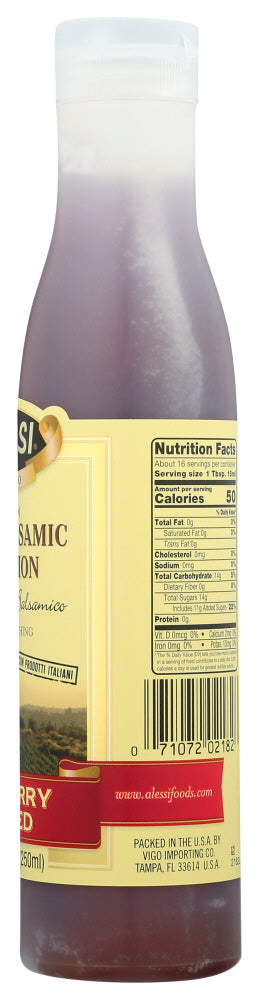Alessi White Balsamic Reduction Vinegar Raspberry Infused - 8.5 oz.