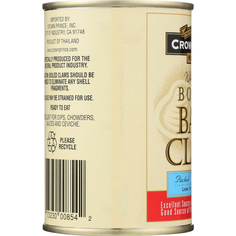 Crown Prince Wild Caught Boiled Baby Clams - 10 oz