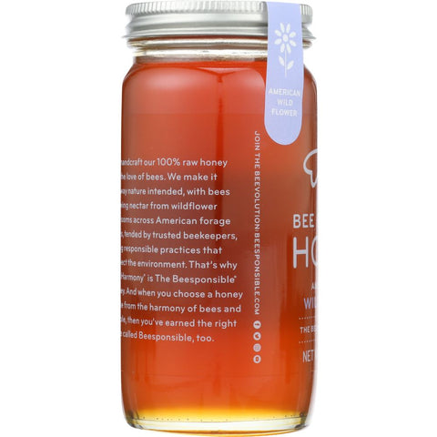 Bee Harmony Honey American Raw Wildflower - 12 oz