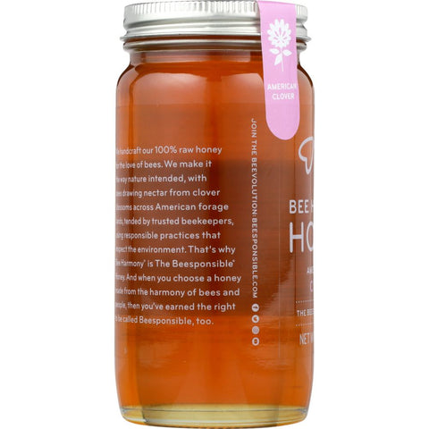 Bee Harmony Honey American Raw Clover - 12 oz