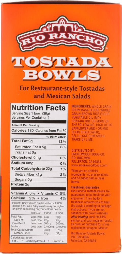 Rio Rancho Tostada Bowls - 4ct/5 oz.