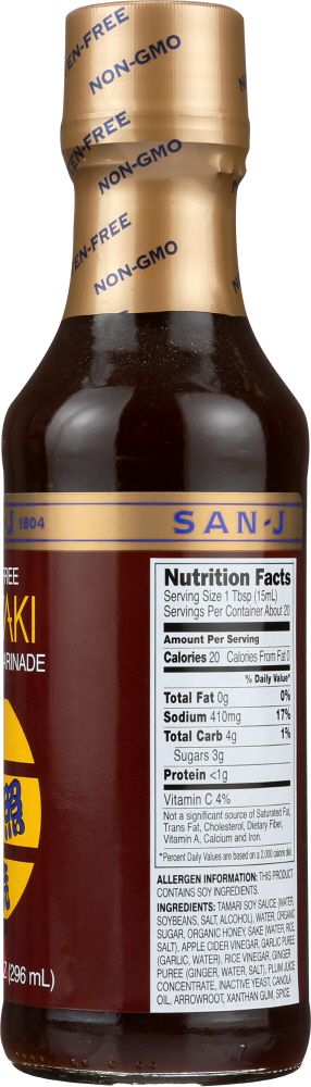 SAN-J Teriyaki Stir-Fry & Marinade - 10 oz.