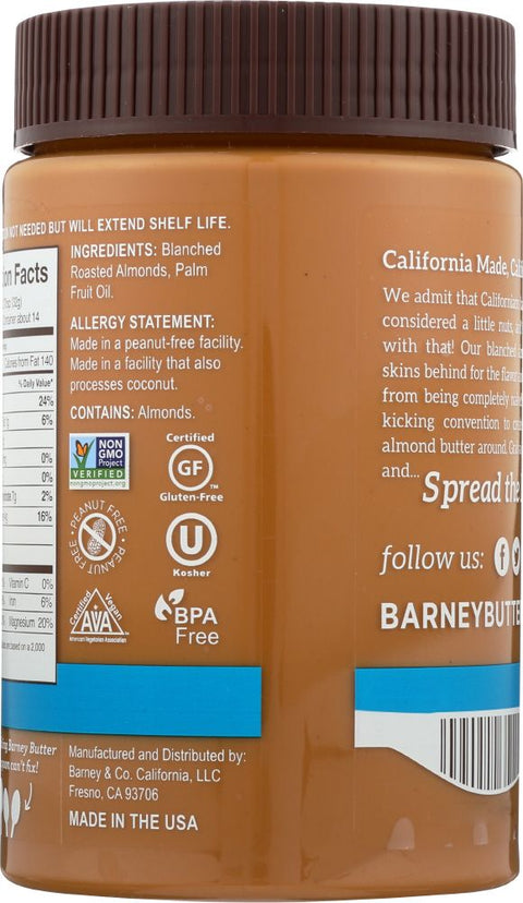 Barney Butter Almond Butter Bare Smooth - 16 oz.