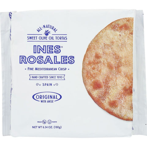 Ines Rosales Tortas Sweet Olive Oil - 6.34 oz | ines rosales tortas | olive oil tortas | ines rosales sweet olive oil tortas | ines rosales olive oil tortas | ines tortas | rosales tortas | ines rosales original | ines rosales tortas anise | anise tortas | vegan tortas | Pantryway
