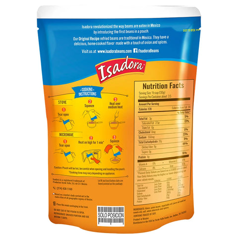 Isadora Refried Beans - 15.2 oz
