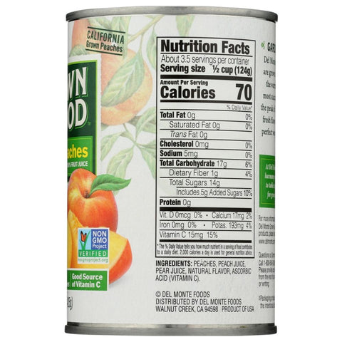 Del Monte Grown Good Sliced Peaches - 15 oz