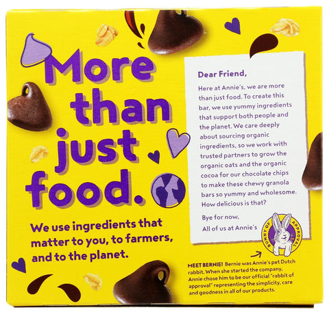 Annie's Homegrown Organic Dipped Granola Bars Chocolate Chip - 5Pk/4.6 oz